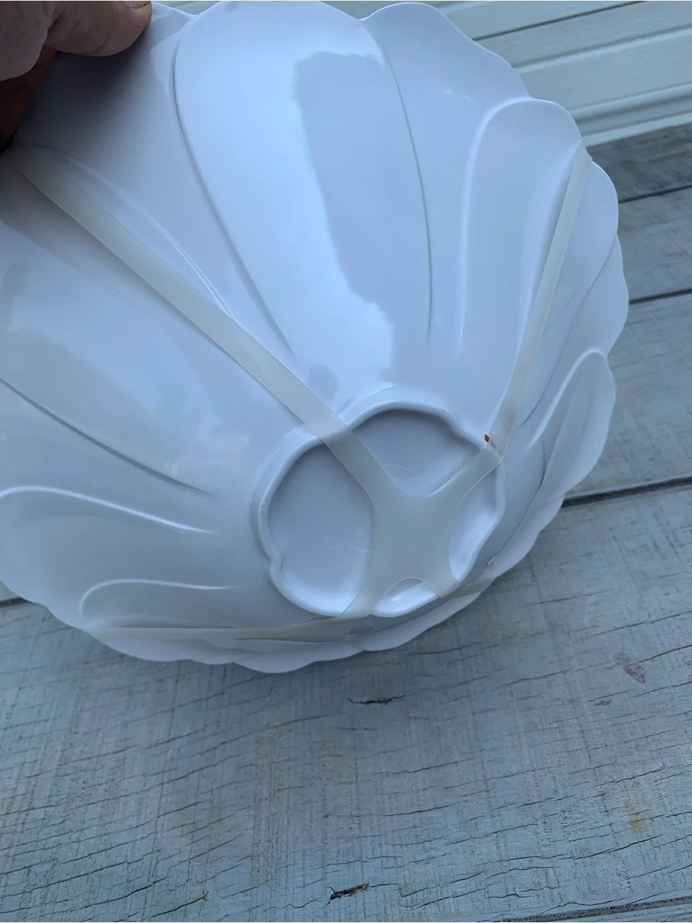 Rachel Zoe Pansy Melamine Serving Bowls Nesting Set of 4 Floral Flower Scalloped